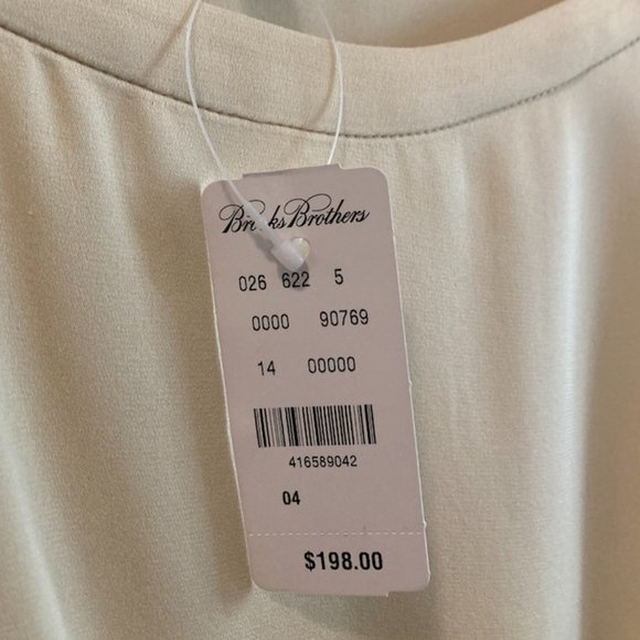 NWT Gorgeous Silk Summer Shirt Brooks Brothers Size 4 or Small - Picture 1 of 12